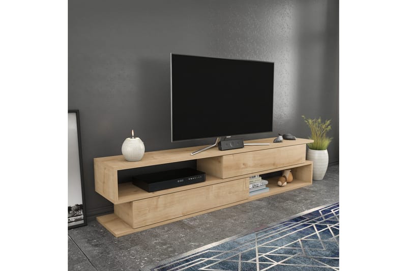 Tv-bänk Urgby 160x38,6 cm - Brun - TV bänk & mediabänk