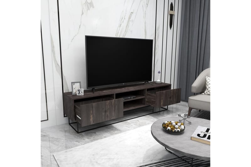 Tv-bänk Urgby 180x50 cm - Brun - Möbler - TV- & Mediamöbler - TV bänk & mediabänk