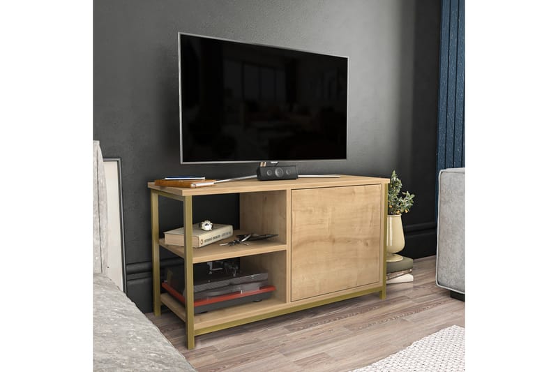 Tv-bänk Urgby 89,6x50,8 cm - Guld - TV bänk & mediabänk