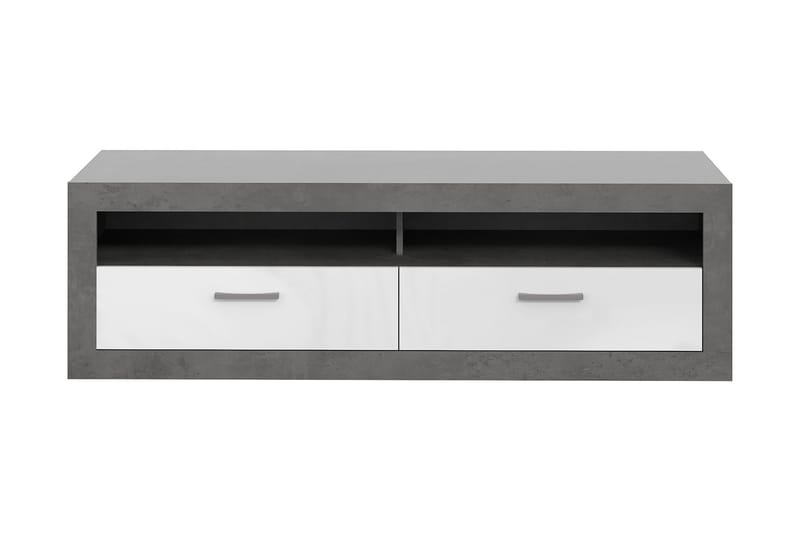 Tv-bänk Uzunkop 153 cm - Grå/Vit - Möbler - TV- & Mediamöbler - TV bänk & mediabänk