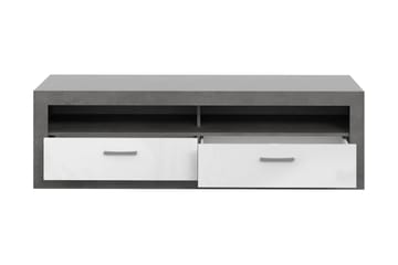 Tv-bänk Uzunkop 153 cm - Grå/Vit - Möbler - TV- & Mediamöbler - TV bänk & mediabänk