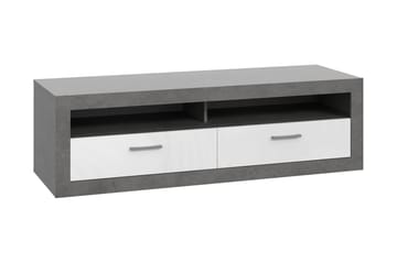 Tv-bänk Uzunkop 153 cm - Grå/Vit - Möbler - TV- & Mediamöbler - TV bänk & mediabänk