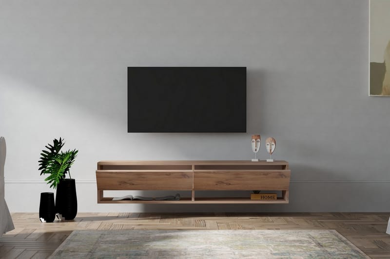 Tv-bänk Vallamor 141 cm - Natur - Möbler - TV- & Mediamöbler - TV bänk & mediabänk