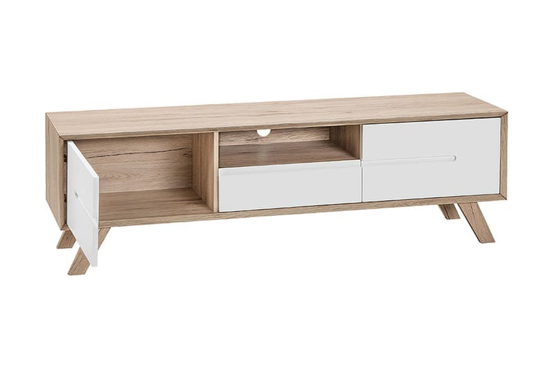 TV-Bänk Vallone 150 cm - Vit - Möbler - TV- & Mediamöbler - TV bänk & mediabänk