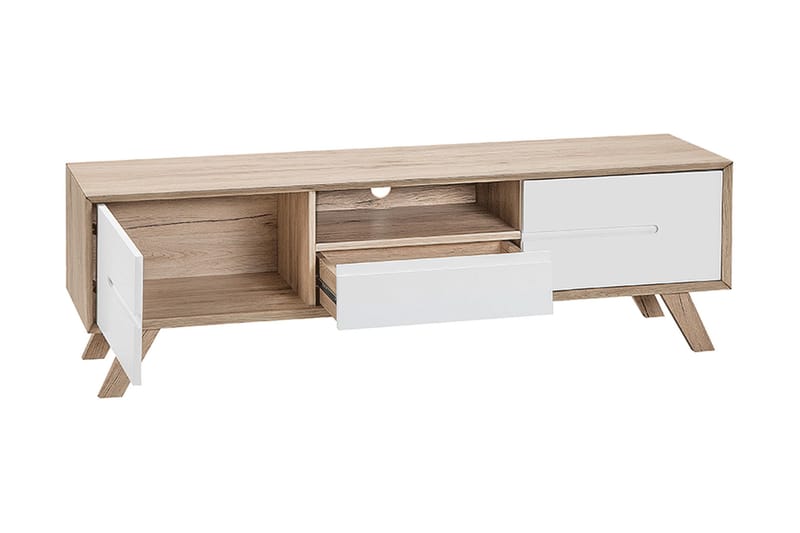 TV-Bänk Vallone 150 cm - Vit - Möbler - TV- & Mediamöbler - TV bänk & mediabänk