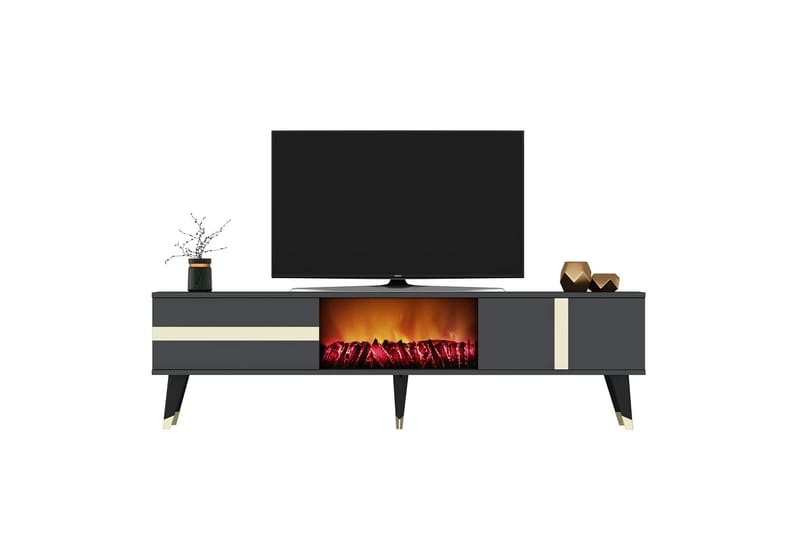 Tv-bänk Vania 150 cm - Guld - Möbler - TV- & Mediamöbler - TV bänk & mediabänk
