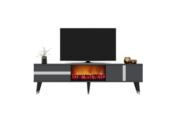 Tv-bänk Vania 150 cm - Silver - Möbler - TV- & Mediamöbler - TV bänk & mediabänk