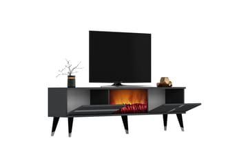 Tv-bänk Vania 150 cm - Silver - Möbler - TV- & Mediamöbler - TV bänk & mediabänk