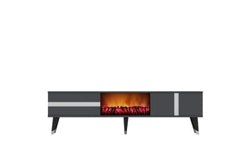 Tv-bänk Vania 150 cm - Silver - Möbler - TV- & Mediamöbler - TV bänk & mediabänk