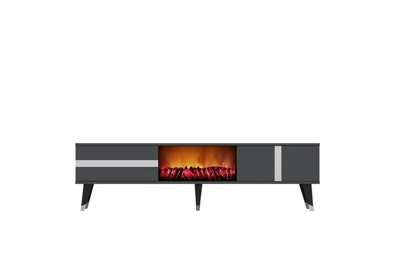 Tv-bänk Vania 150 cm - Silver - Möbler - TV- & Mediamöbler - TV bänk & mediabänk