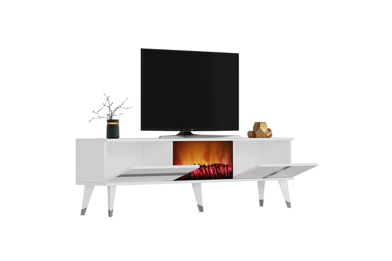 Tv-bänk Vania 150 cm - Silver - TV bänk & mediabänk