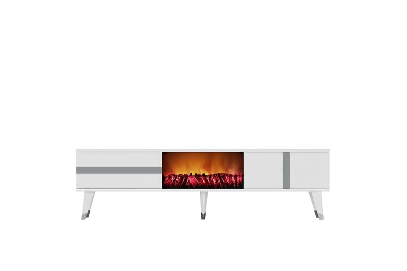 Tv-bänk Vania 150 cm - Silver - Möbler - TV- & Mediamöbler - TV bänk & mediabänk