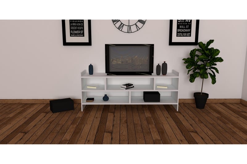 TV-Bänk Vernus 120 cm - Vit - Möbler - TV- & Mediamöbler - TV bänk & mediabänk