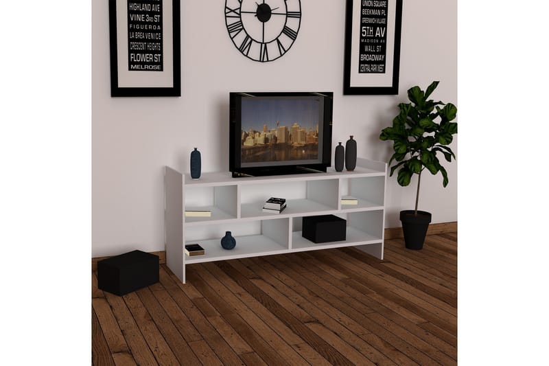 TV-Bänk Vernus 120 cm - Vit - Möbler - TV- & Mediamöbler - TV bänk & mediabänk