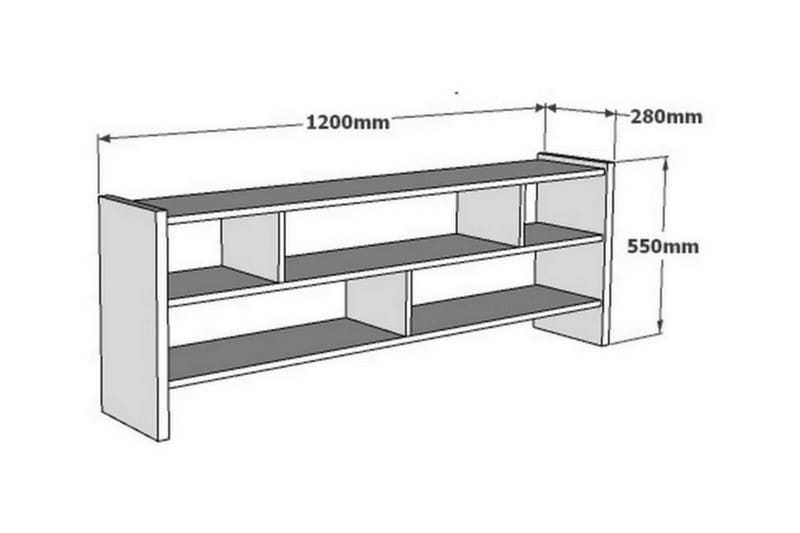 TV-Bänk Vernus 120 cm - Vit - Möbler - TV- & Mediamöbler - TV bänk & mediabänk