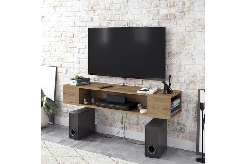 TV-bänk Vevelhult 135 cm - Brun - Möbler - TV- & Mediamöbler - TV bänk & mediabänk