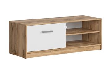 TV-bänk Viella 118,5 cm - Trä|Natur|Vit - Möbler - TV- & Mediamöbler - TV bänk & mediabänk