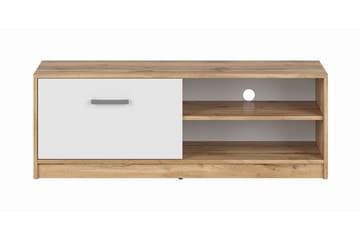 TV-bänk Viella 118,5 cm - Trä|Natur|Vit - Möbler - TV- & Mediamöbler - TV bänk & mediabänk