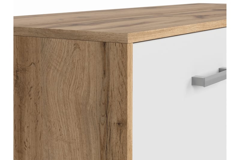 TV-bänk Viella 118,5 cm - Trä|Natur|Vit - Möbler - TV- & Mediamöbler - TV bänk & mediabänk