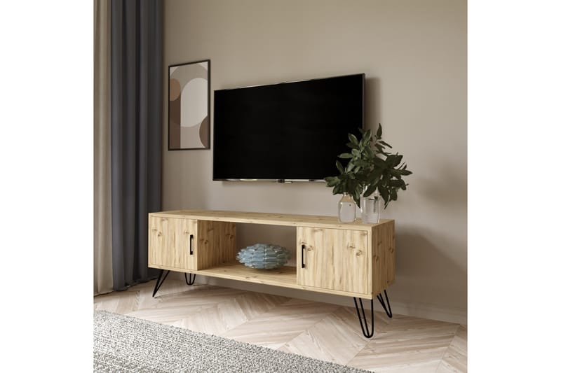 Tv-bänk Vilamutum 150 cm - Natur - Möbler - TV- & Mediamöbler - TV bänk & mediabänk