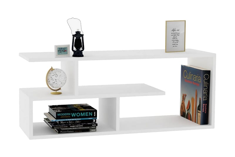 Tv-bänk Violaceae 100x40 cm - Vit - Möbler - TV- & Mediamöbler - TV bänk & mediabänk