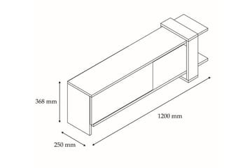 Tv-bänk Violaceae 120x36,8 cm - Antracit - Möbler - TV- & Mediamöbler - TV bänk & mediabänk