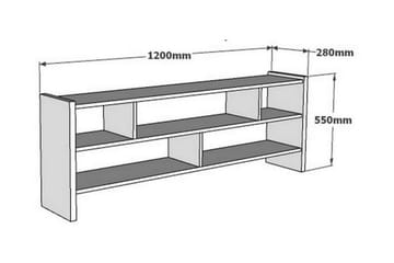 Tv-bänk Violaceae 120x55 cm - Brun - Möbler - TV- & Mediamöbler - TV bänk & mediabänk