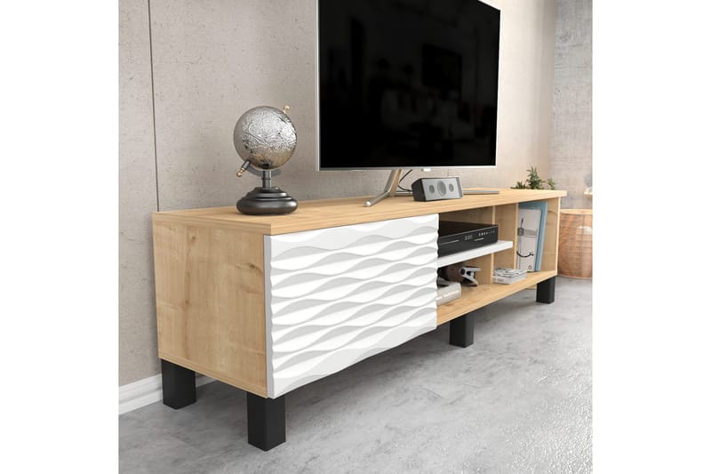 Tv-bänk Violaceae 140x40,3 cm - Blå - Möbler - TV- & Mediamöbler - TV bänk & mediabänk