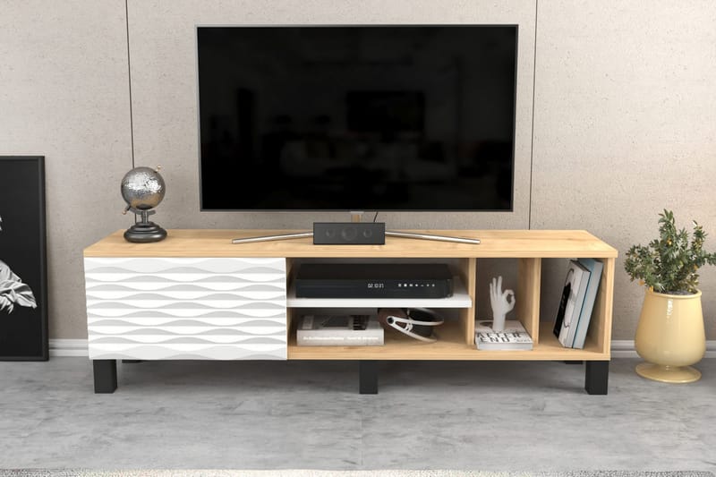 Tv-bänk Violaceae 140x40,3 cm - Blå - Möbler - TV- & Mediamöbler - TV bänk & mediabänk