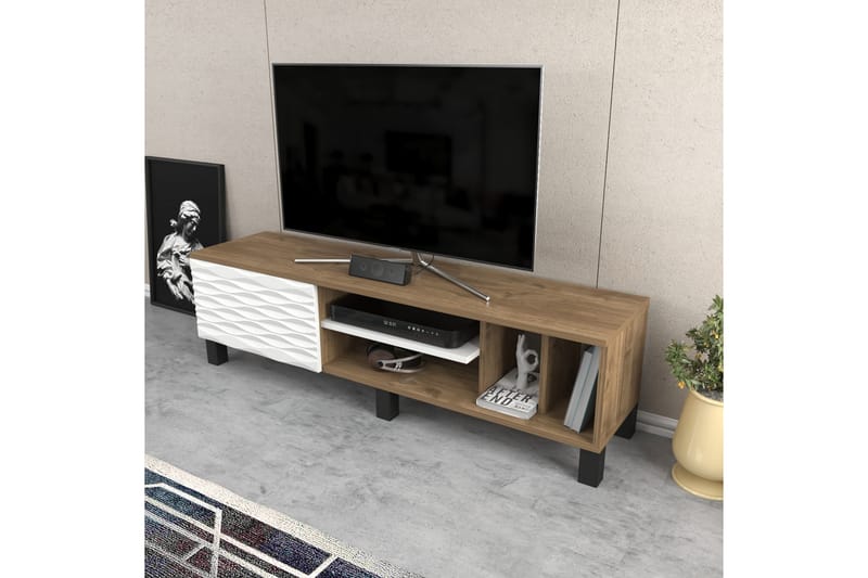 Tv-bänk Violaceae 140x40,3 cm - Brun - Möbler - TV- & Mediamöbler - TV bänk & mediabänk