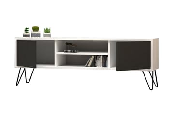 Tv-bänk Violaceae 140x50 cm - Vit - Möbler - TV- & Mediamöbler - TV bänk & mediabänk