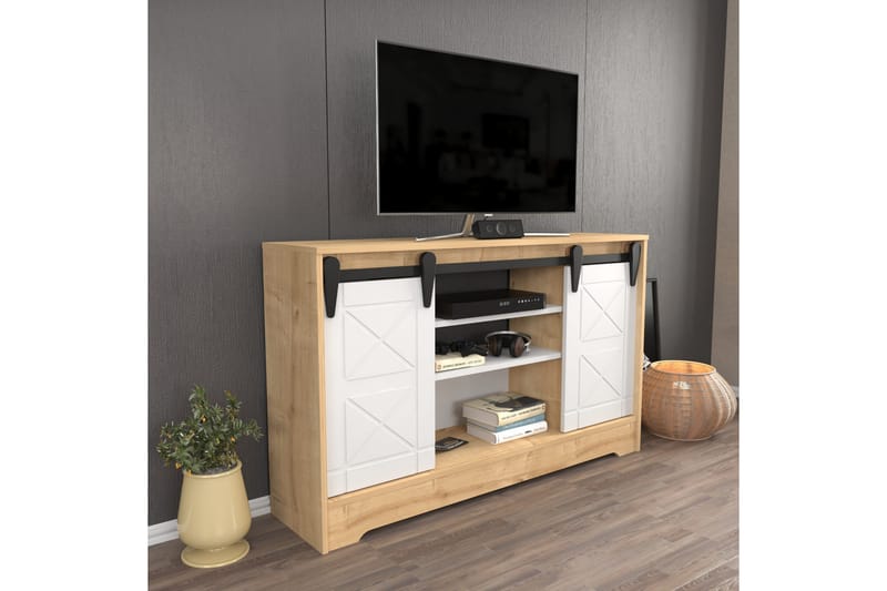 Tv-bänk Violaceae 140x85 cm - Blå - Möbler - TV- & Mediamöbler - TV bänk & mediabänk
