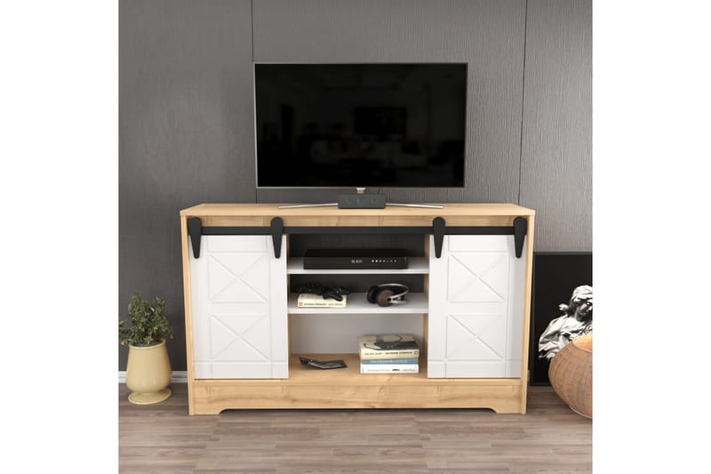 Tv-bänk Violaceae 140x85 cm - Blå - Möbler - TV- & Mediamöbler - TV bänk & mediabänk