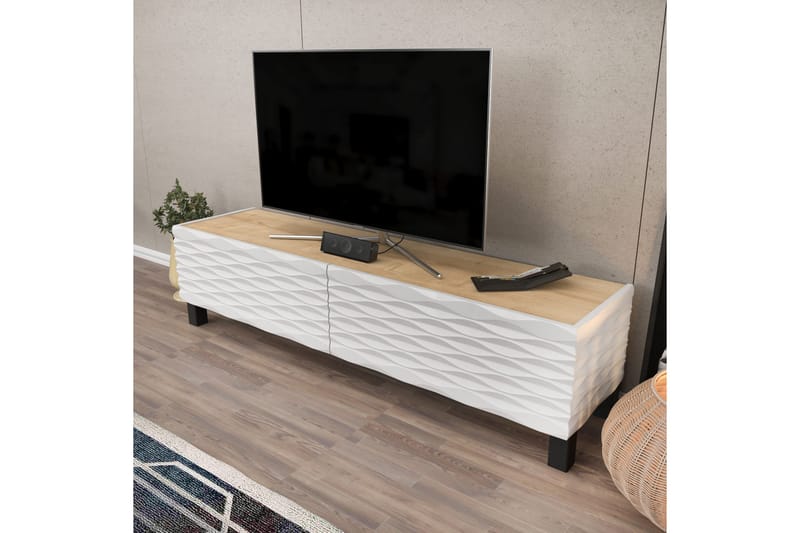 Tv-bänk Violaceae 149,2x38 cm - Blå - Möbler - TV- & Mediamöbler - TV bänk & mediabänk