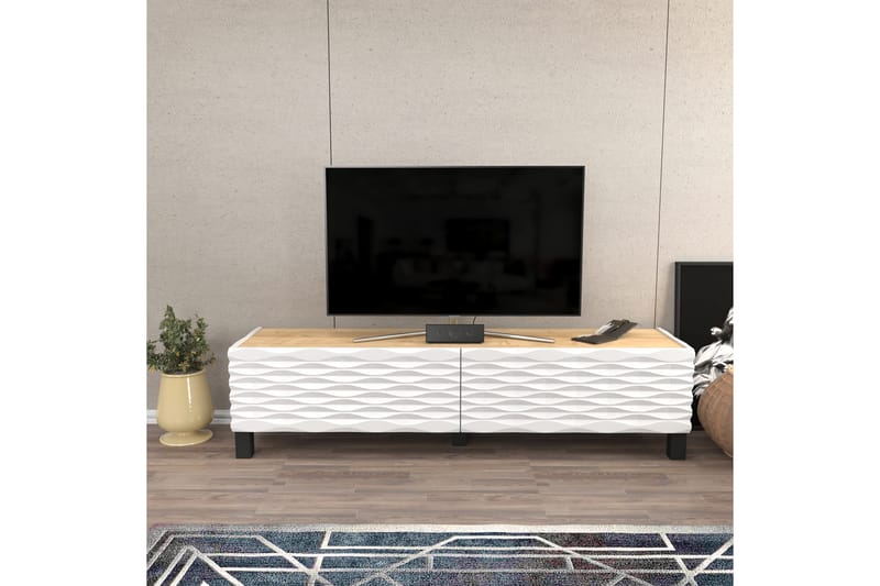 Tv-bänk Violaceae 149,2x38 cm - Blå - Möbler - TV- & Mediamöbler - TV bänk & mediabänk