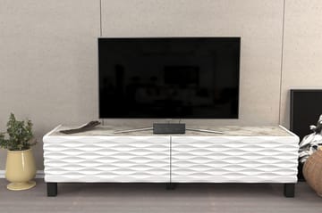 Tv-bänk Violaceae 149,2x38 cm - Vit - Möbler - TV- & Mediamöbler - TV bänk & mediabänk