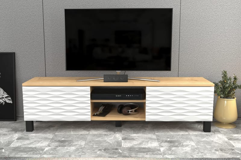 Tv-bänk Violaceae 150x40,3 cm - Blå - Möbler - TV- & Mediamöbler - TV bänk & mediabänk