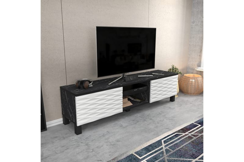 Tv-bänk Violaceae 150x40,3 cm - Svart - Möbler - TV- & Mediamöbler - TV bänk & mediabänk