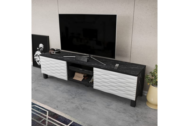 Tv-bänk Violaceae 150x40,3 cm - Svart - Möbler - TV- & Mediamöbler - TV bänk & mediabänk