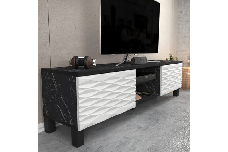 Tv-bänk Violaceae 150x40,3 cm - Svart - Möbler - TV- & Mediamöbler - TV bänk & mediabänk
