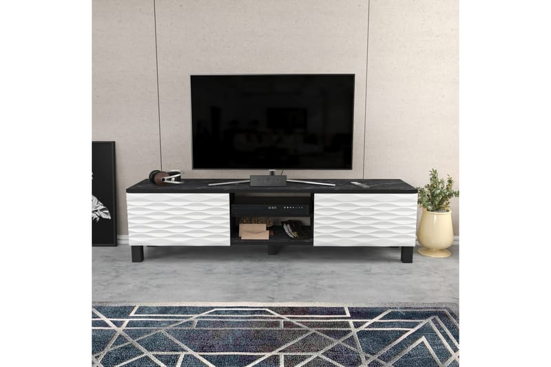 Tv-bänk Violaceae 150x40,3 cm - Svart - Möbler - TV- & Mediamöbler - TV bänk & mediabänk