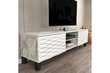 Tv-bänk Violaceae 150x40,3 cm - Vit - Möbler - TV- & Mediamöbler - TV bänk & mediabänk