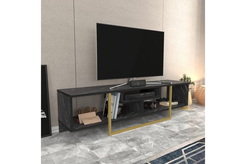 Tv-bänk Violaceae 150x40 cm - Svart - Möbler - TV- & Mediamöbler - TV bänk & mediabänk