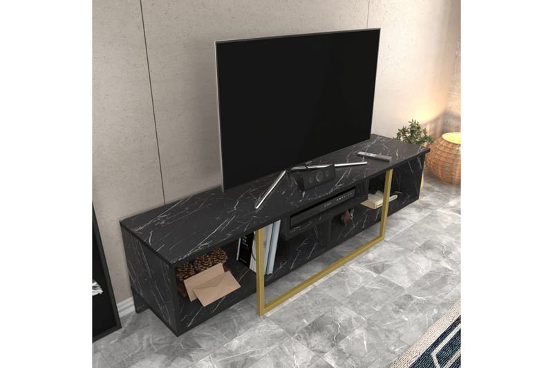 Tv-bänk Violaceae 150x40 cm - Svart - Möbler - TV- & Mediamöbler - TV bänk & mediabänk