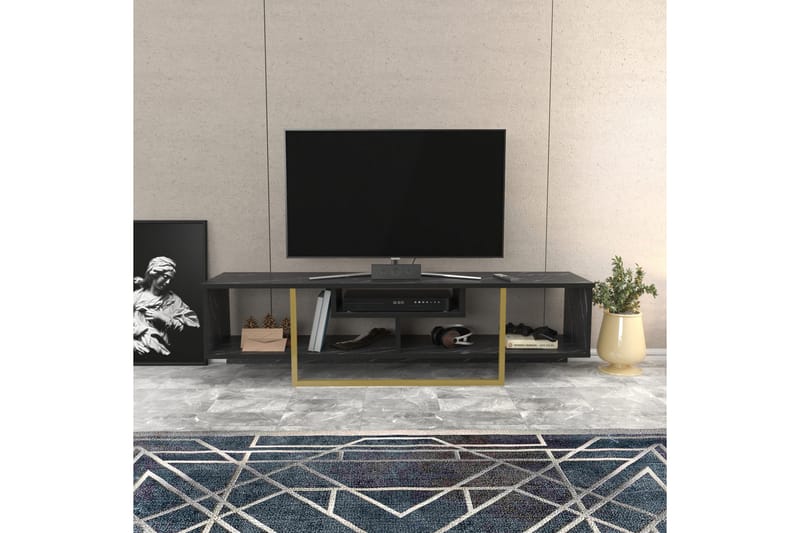 Tv-bänk Violaceae 150x40 cm - Svart - Möbler - TV- & Mediamöbler - TV bänk & mediabänk