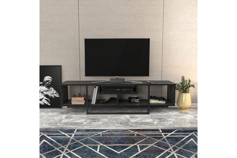 Tv-bänk Violaceae 150x40 cm - Svart - Möbler - TV- & Mediamöbler - TV bänk & mediabänk