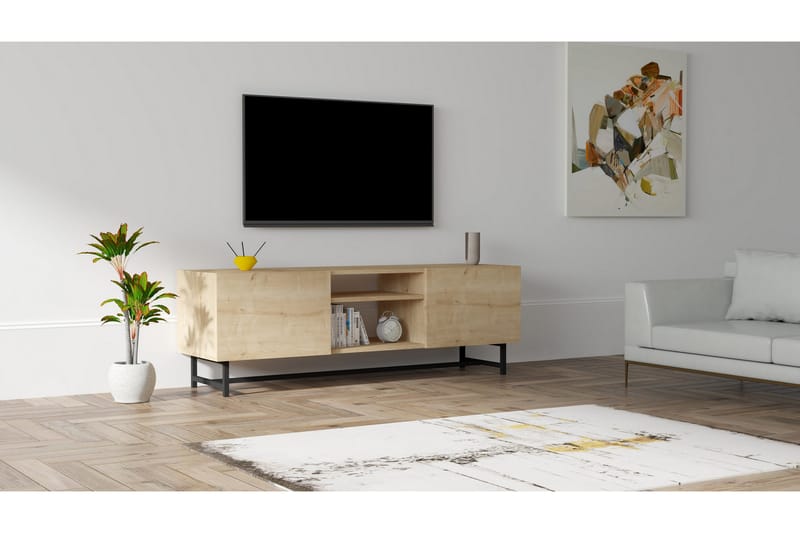 Tv-bänk Violaceae 150x50 cm - Blå - Möbler - TV- & Mediamöbler - TV bänk & mediabänk