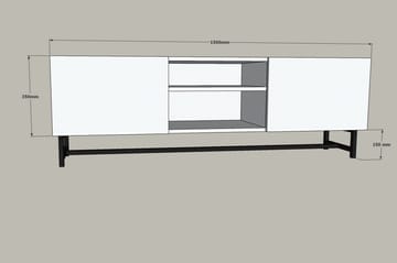 Tv-bänk Violaceae 150x50 cm - Blå - Möbler - TV- & Mediamöbler - TV bänk & mediabänk
