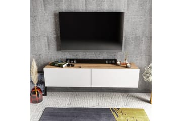 Tv-bänk Violaceae 159,7x34,1 cm - Vit - Möbler - TV- & Mediamöbler - TV bänk & mediabänk