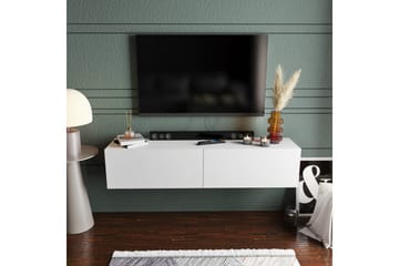 Tv-bänk Violaceae 159,7x34,1 cm - Vit - Möbler - TV- & Mediamöbler - TV bänk & mediabänk